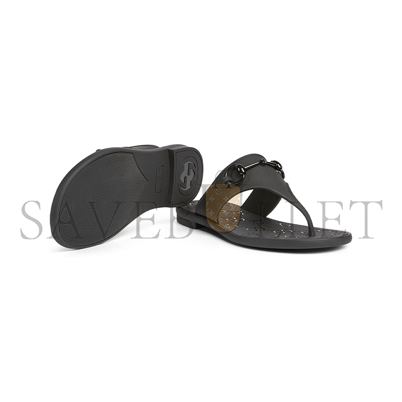 GUCCI WOMEN'S THONG SANDAL WITH HORSEBIT 780306 GUCCI WOMEN'S THONG SANDAL WITH HORSEBIT 780306